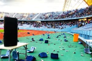 DR Congo fans destroy stadium after defeat to Senegal in World Cup Qualifier