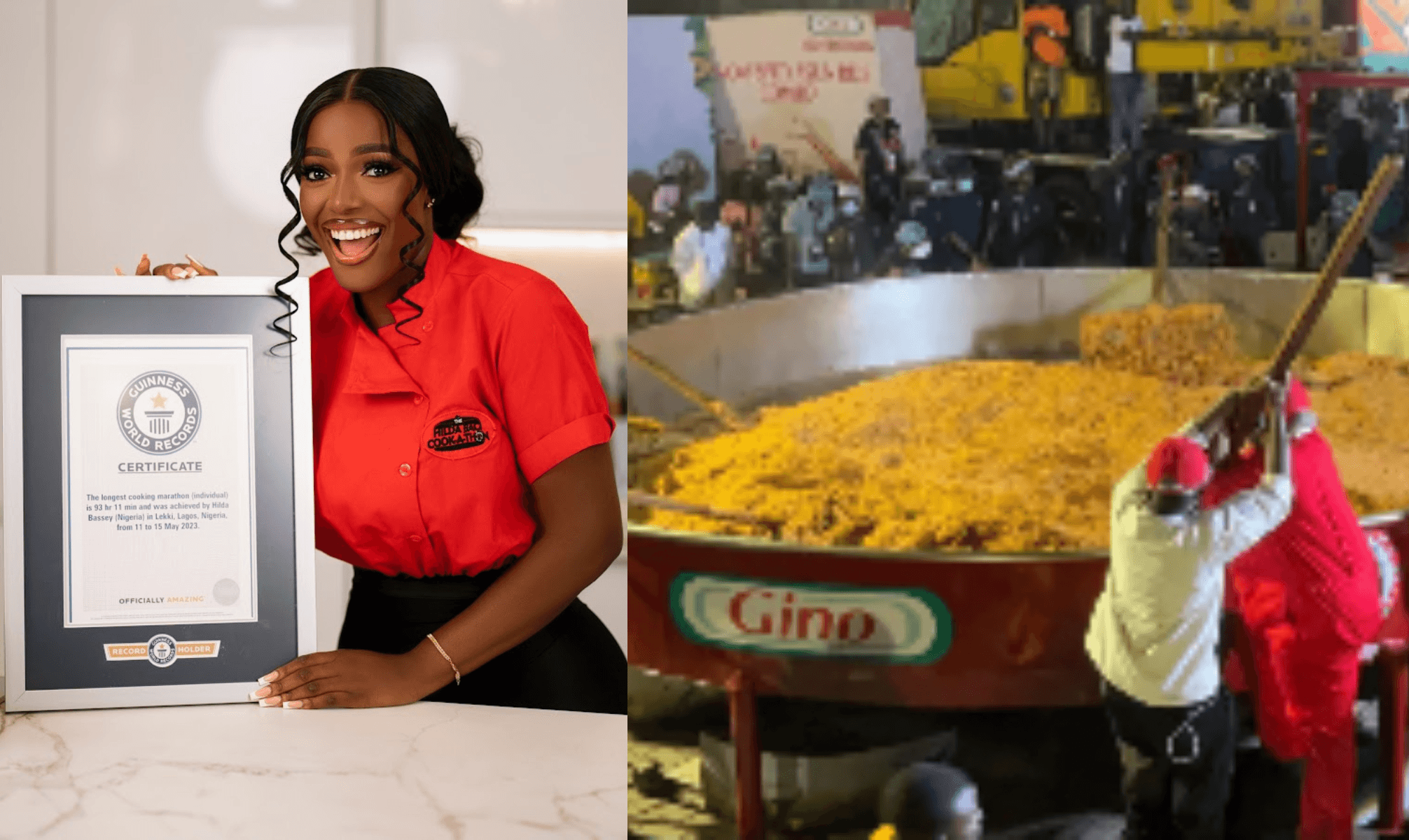 Hilda Baci breaks world record for largest jollof rice dish