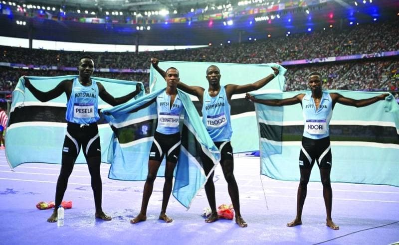 Botswana makes history with stunning 4x400m relay victory