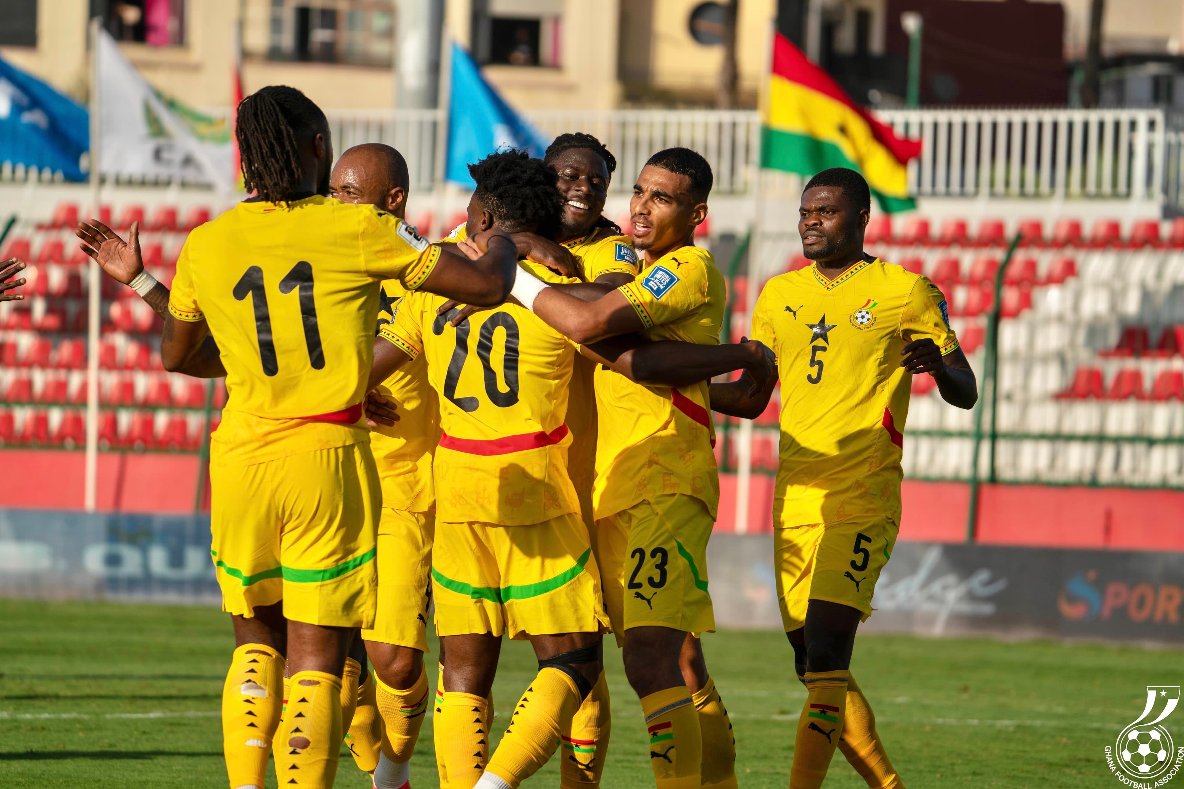 Black Stars Player Ratings vs CAR: Ayew 7/10, Kudus 6/10, Partey average
