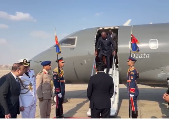 President Mahama arrives in Cairo ahead of grand Egyptian Museum opening
