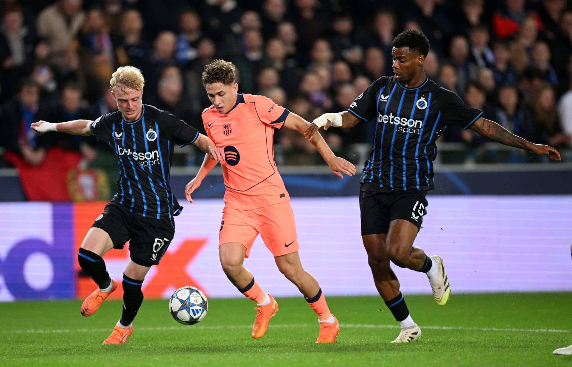 Club Brugge shock Barcelona in end-to-end 3-3 Champions League thriller