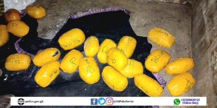 Eastern Region: Police arrest two with 135 slabs of suspected cannabis
