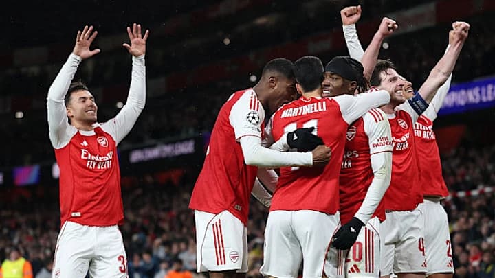 Champions League Round-up: Arsenal beat Bayern, Mbappé scores 4, Liverpool lose 4-1
