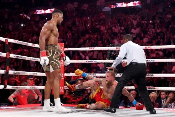 Anthony Joshua knocks out Jake Paul in sixth round in Miami, calls out Tyson Fury