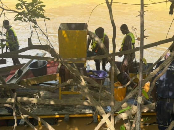 Galamsey: NAIMOS arrests foreign nationals, cleans up Birim River