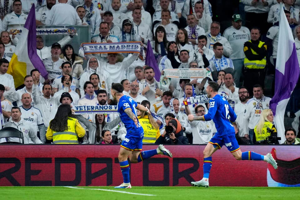 Getafe shock Real Madrid at Bernabeu to dent La Liga title hopes