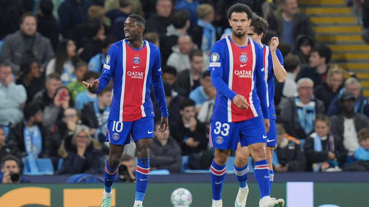 Champions League table after matchday 2: PSG lead, Man City 17th
